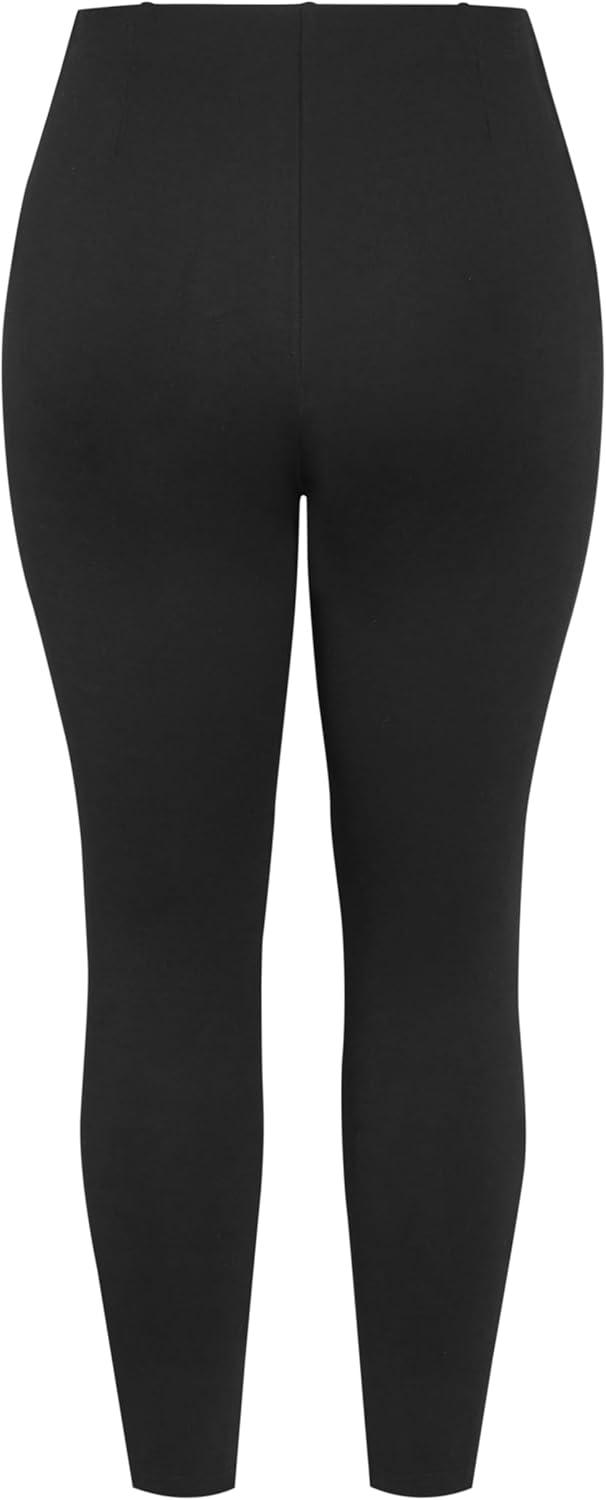 image:imageCity Chic Womens Plus Size Leggings Cora PonteBlack
