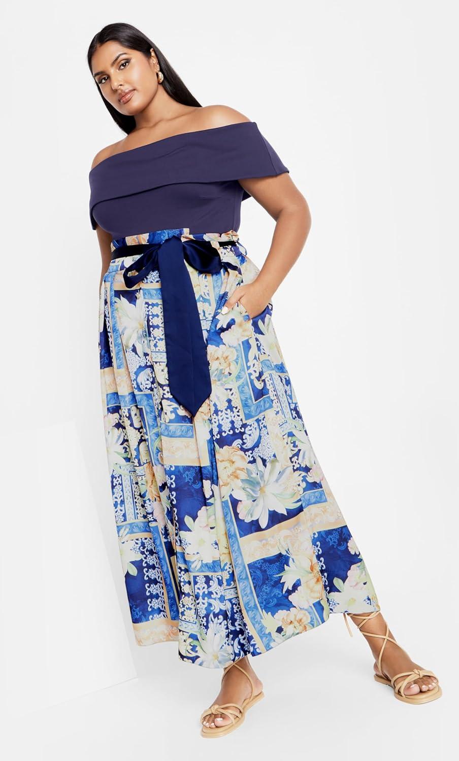 image:imageCity Chic Womens Plus Size Marseille TopNavy