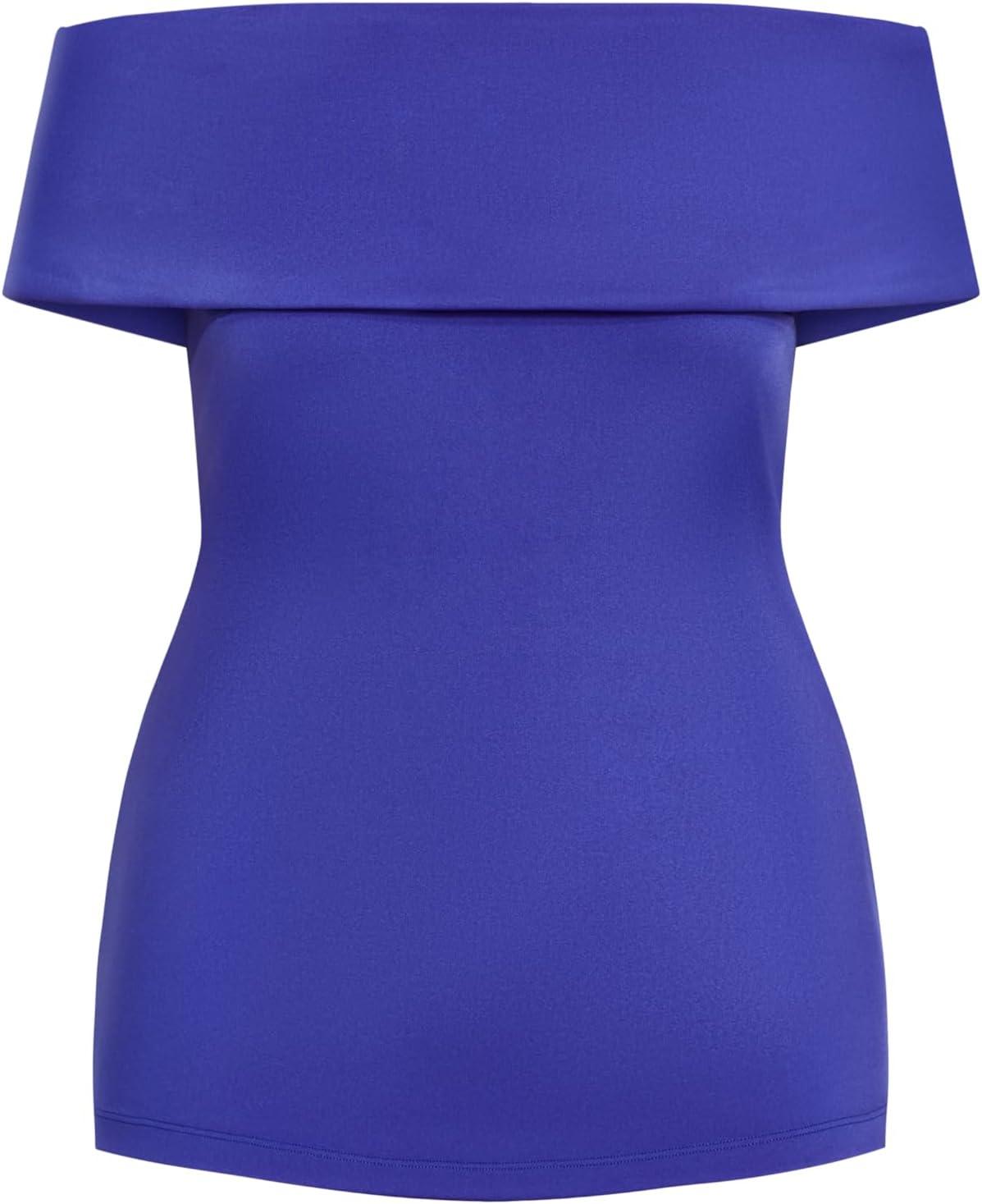 image:imageCity Chic Womens Plus Size Marseille TopUltra Marine