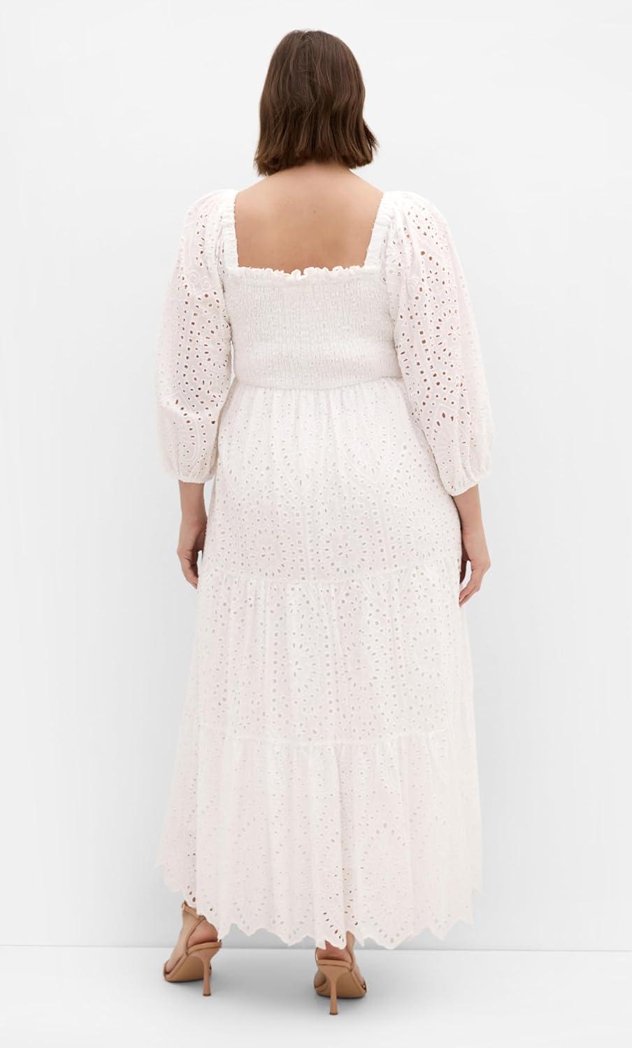 image:imageCity Chic Womens Plus Size Maxi Dress BrodieIvory