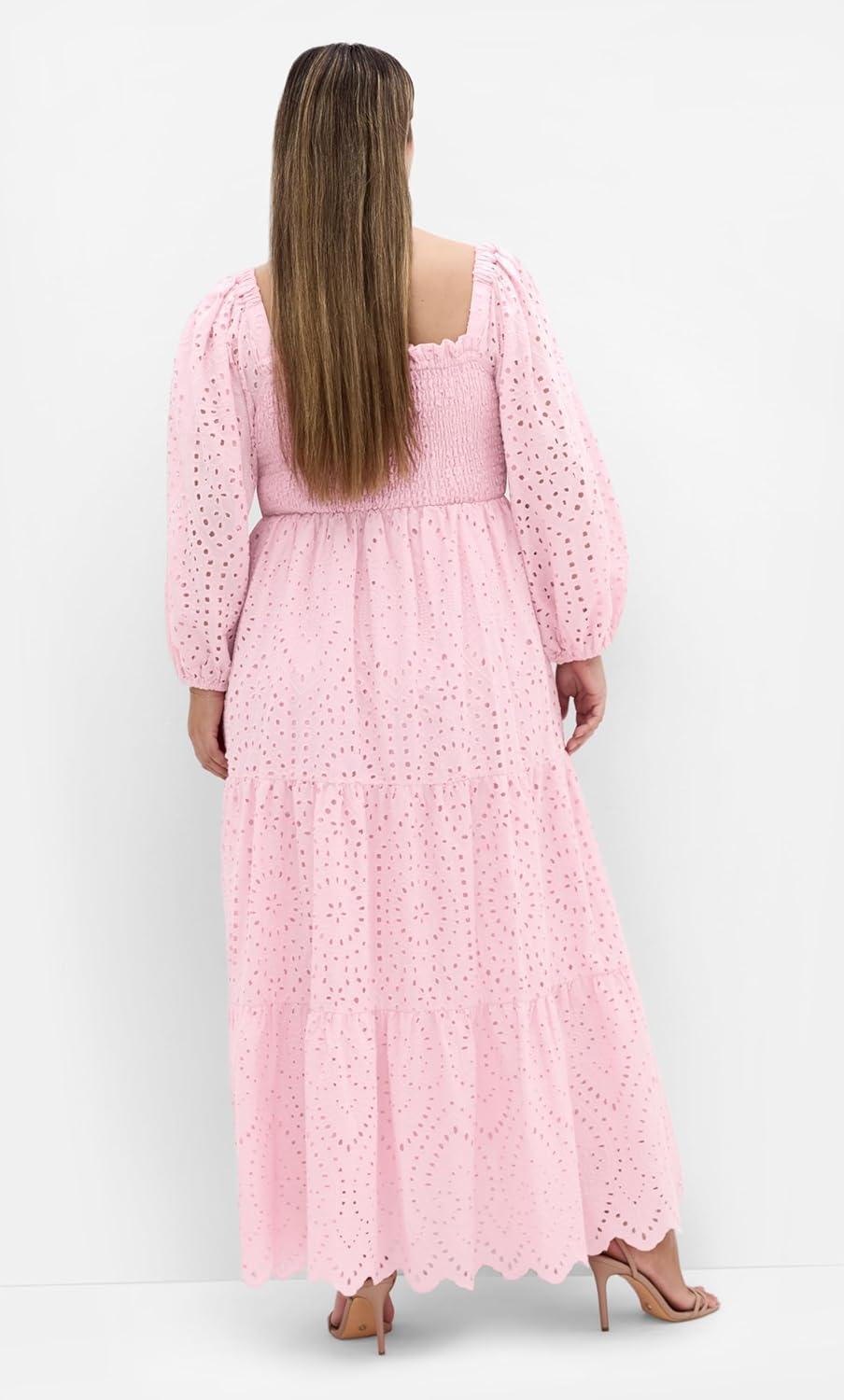 image:imageCity Chic Womens Plus Size Maxi Dress BrodieSoft Pink