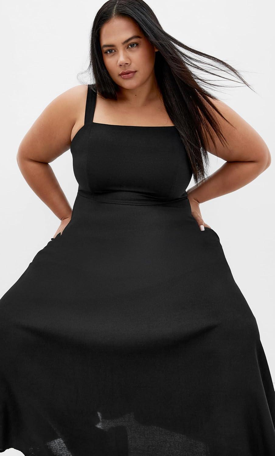 image:imageCity Chic Womens Plus Size Maxi Dress CollinsBlack