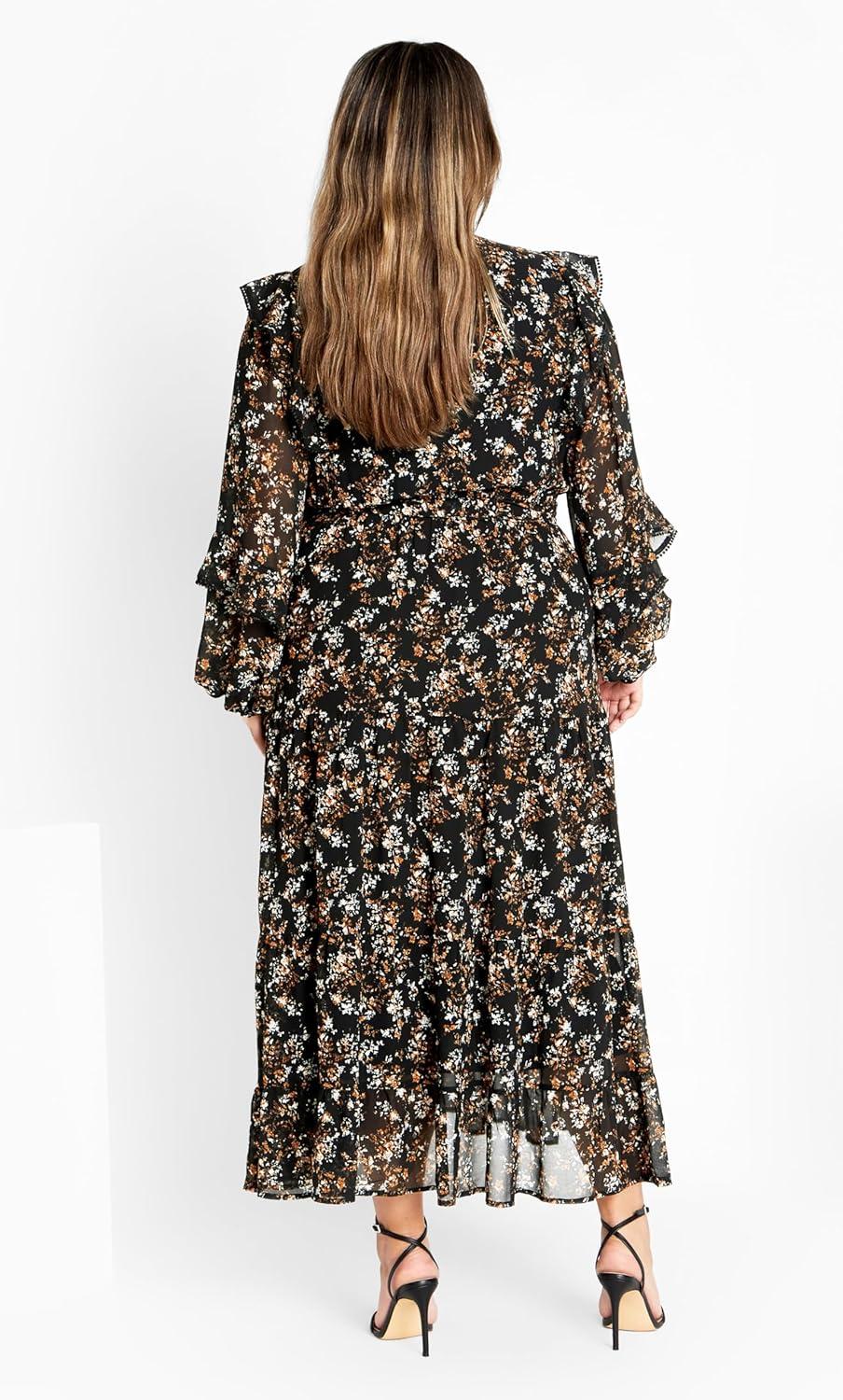 image:imageCity Chic Womens Plus Size Maxi LilaFall Floral