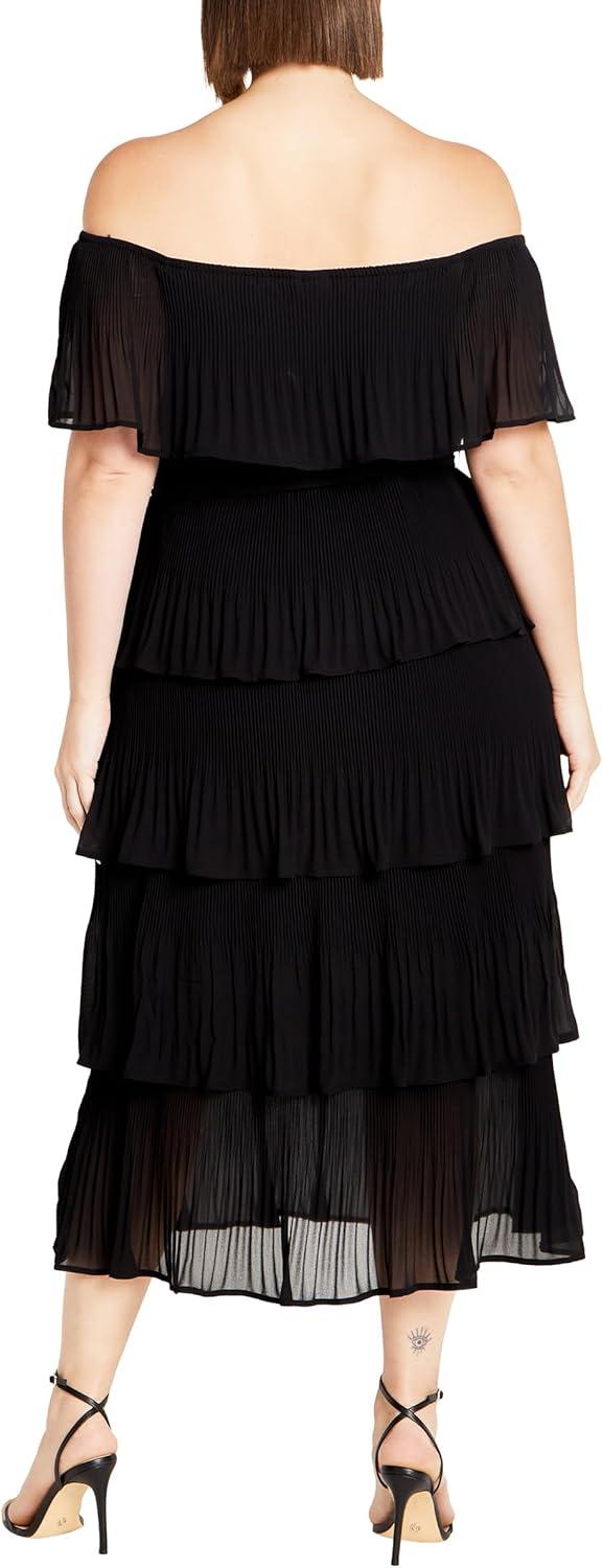 image:imageCity Chic Womens Plus Size Night Garden DressBlack