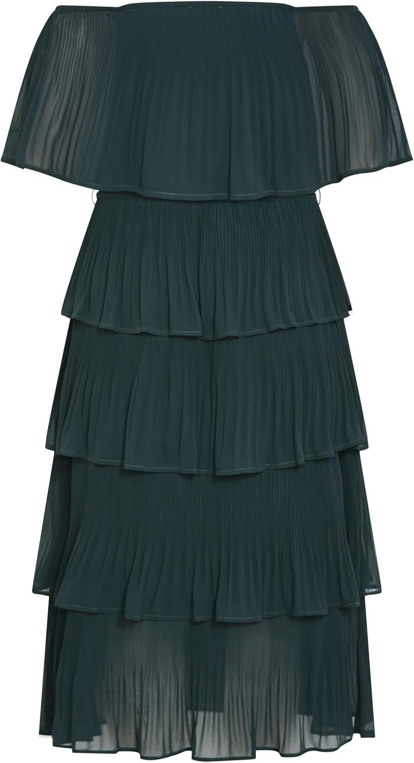 image:imageCity Chic Womens Plus Size Night Garden DressGreen Teal