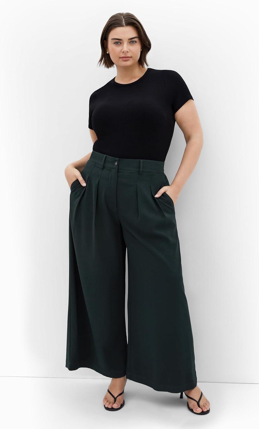 image:imageCity Chic Womens Plus Size Pant AbbieDeep Emerald