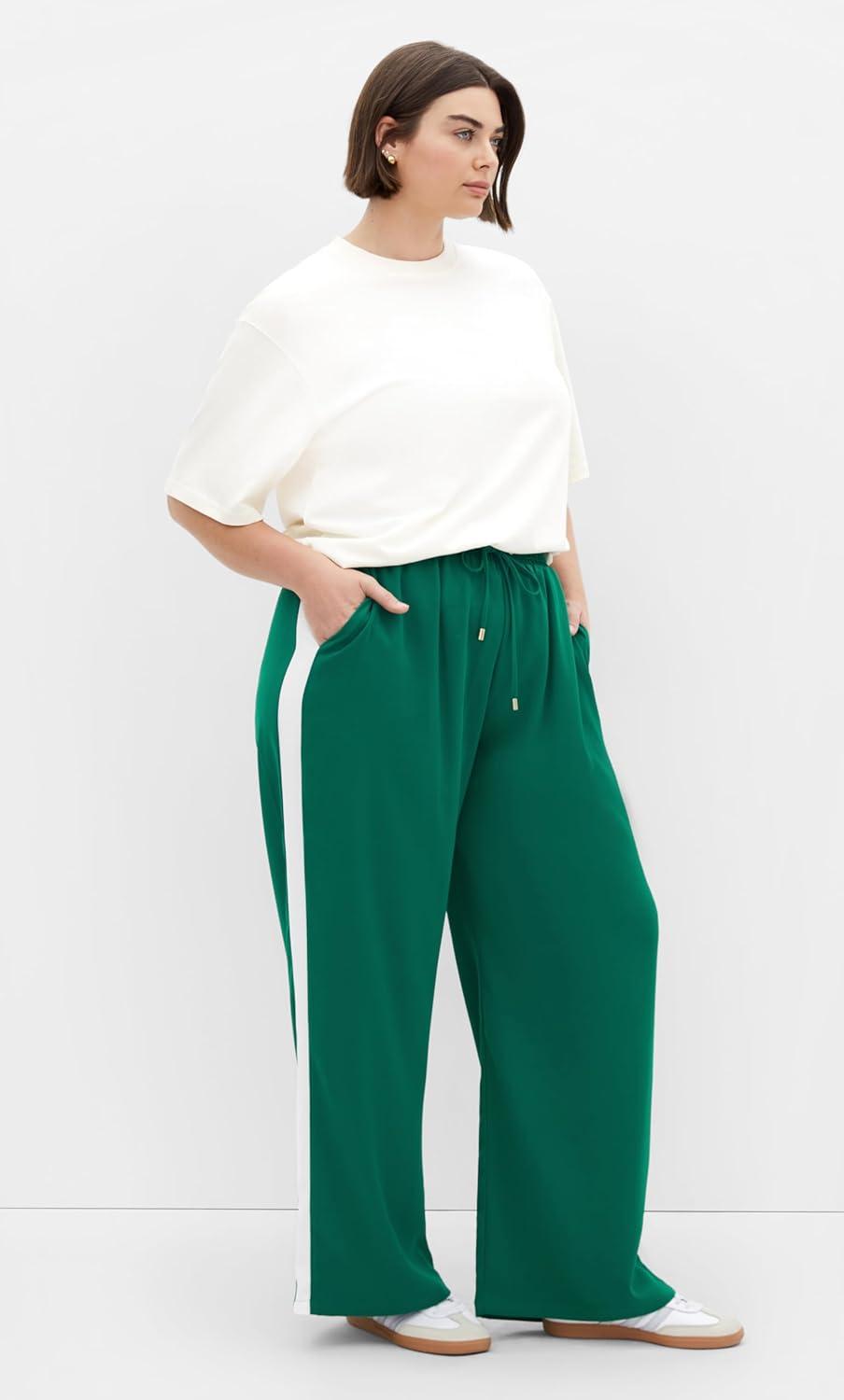 image:imageCity Chic Womens Plus Size Pant LiliaGreen