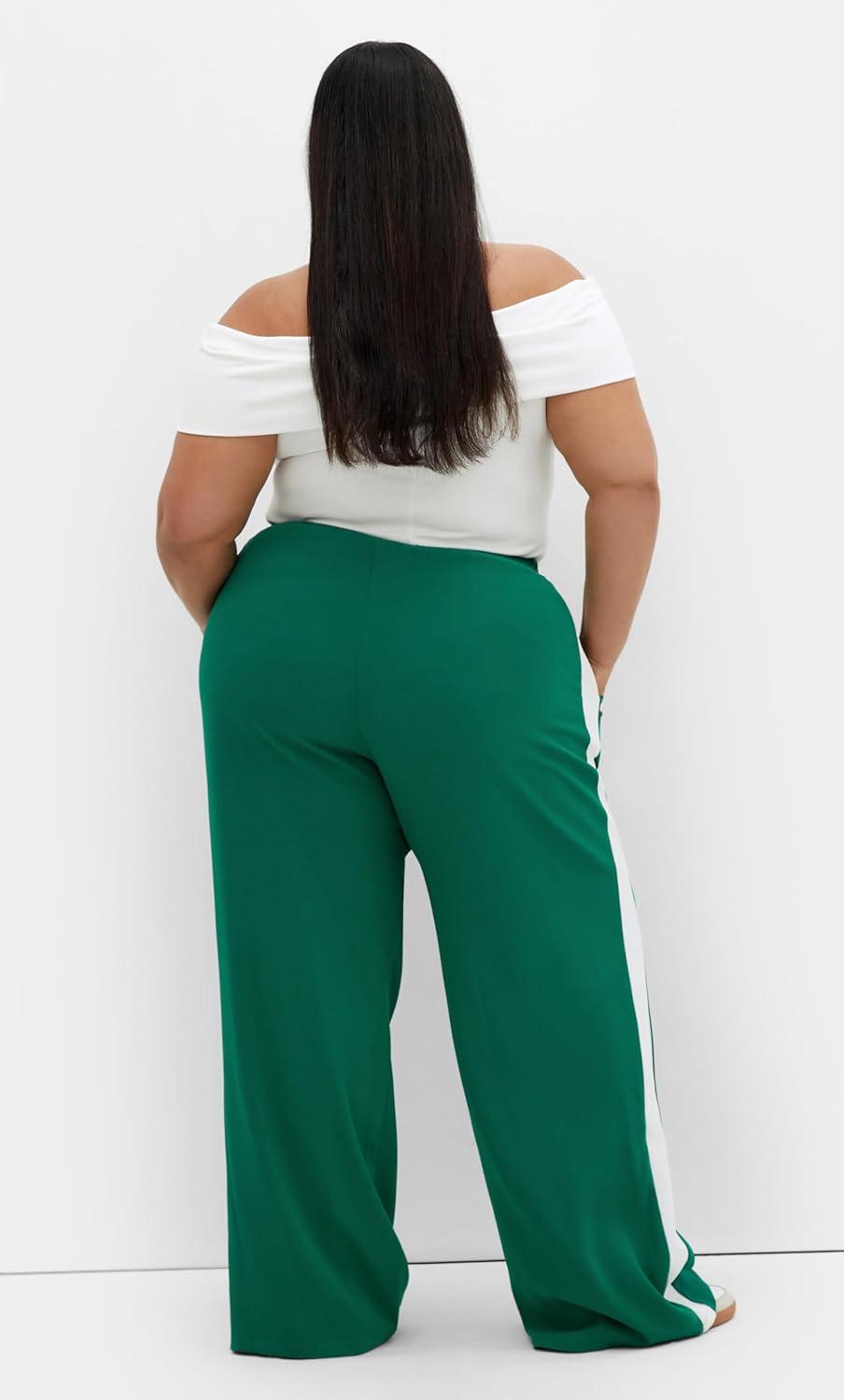 image:imageCity Chic Womens Plus Size Pant LiliaGreen