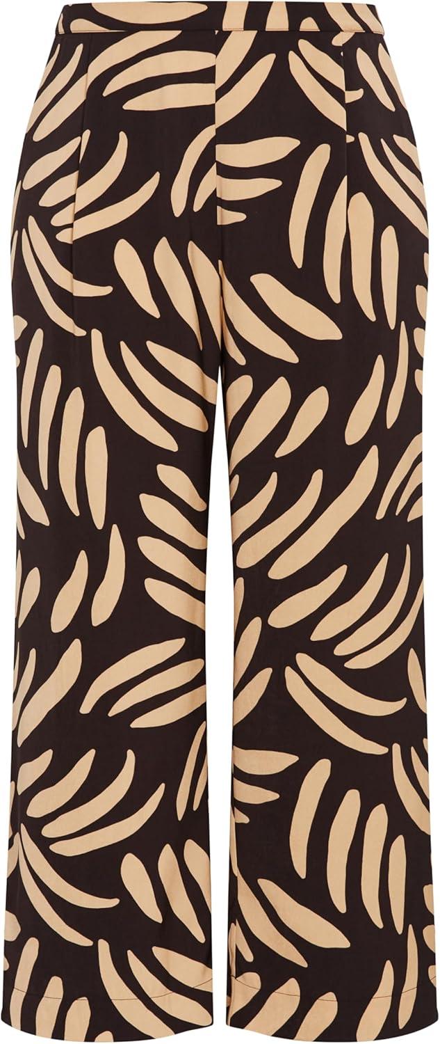 image:imageCity Chic Womens Plus Size Pants AspynBlackTaupe