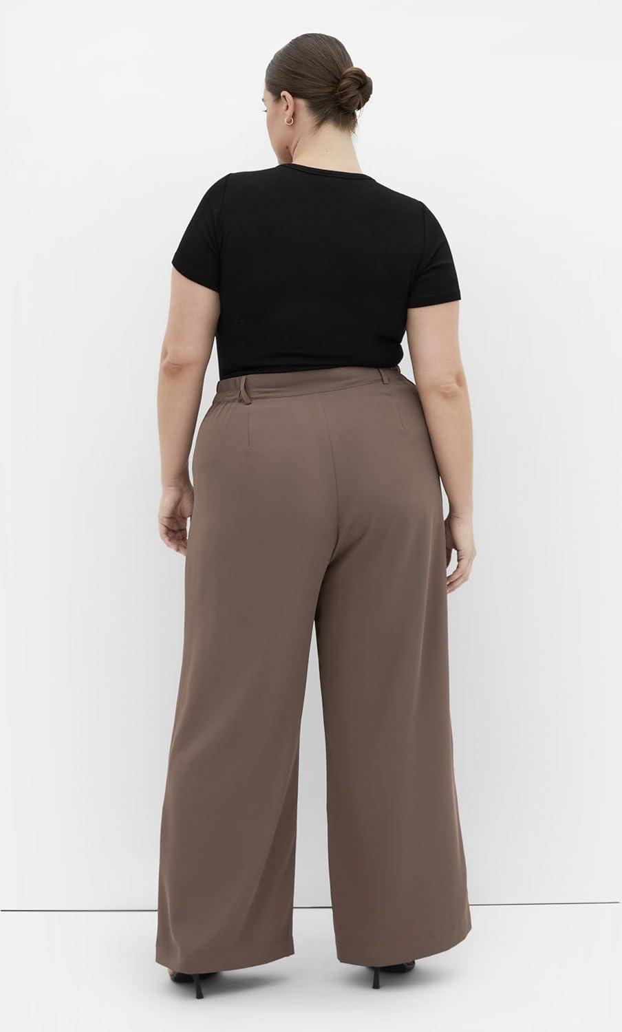 image:imageCity Chic Womens Plus Size Pants JordanWalnut