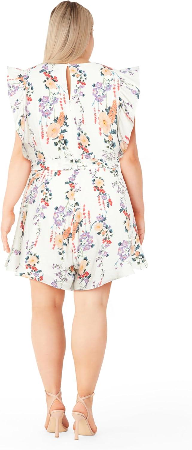 image:imageCity Chic Womens Plus Size Playsuit Fay PrintFloral