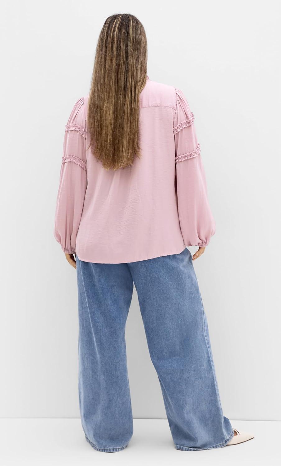 image:imageCity Chic Womens Plus Size Shirt Drama QueenSoft Rose