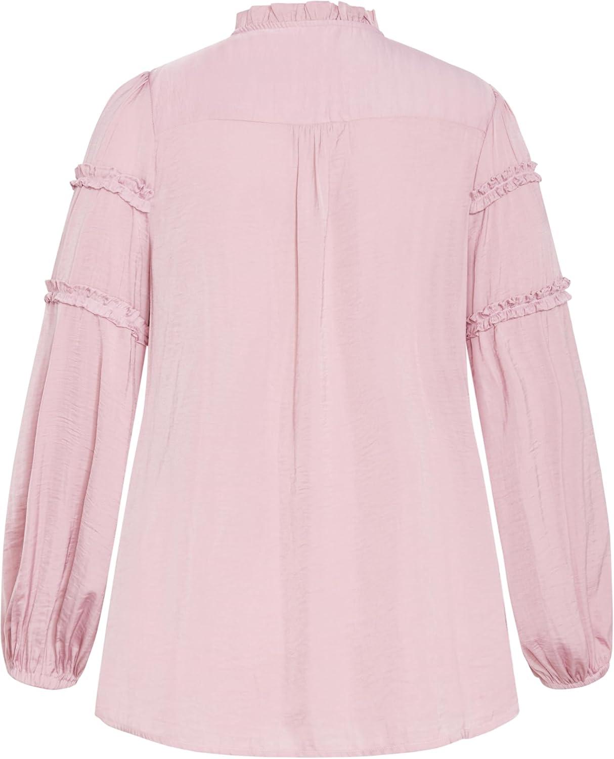image:imageCity Chic Womens Plus Size Shirt Drama QueenSoft Rose
