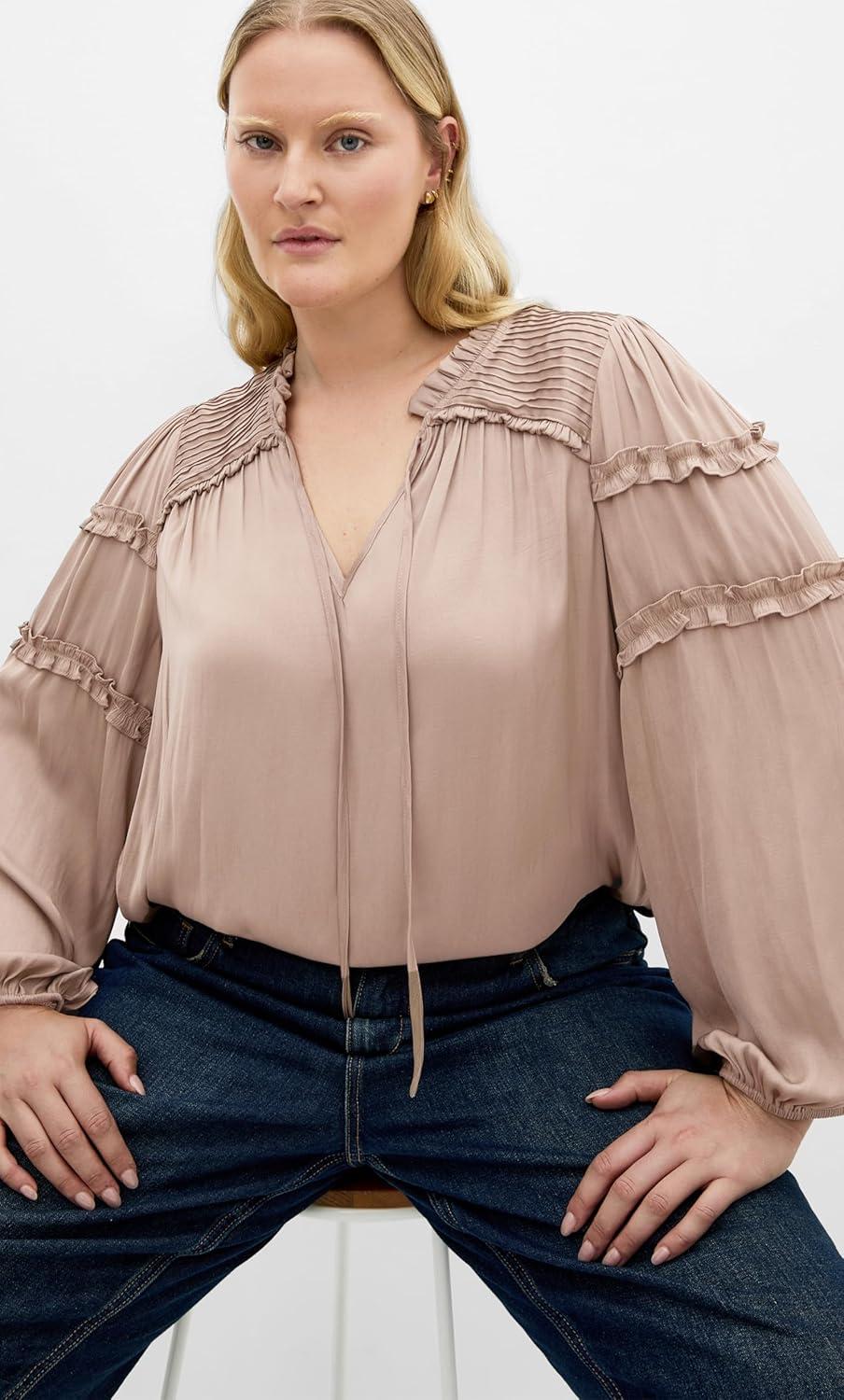 image:imageCity Chic Womens Plus Size Shirt Drama QueenStone
