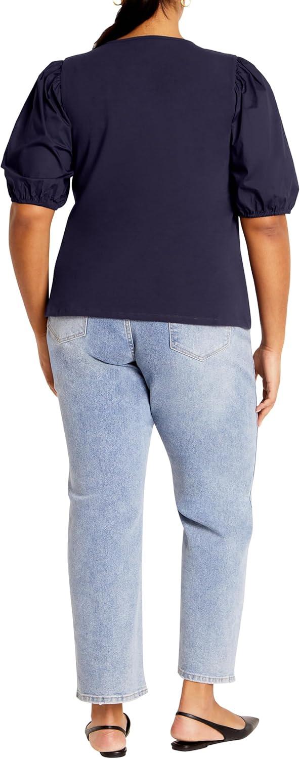 image:imageCity Chic Womens Plus Size Tara TopNavy