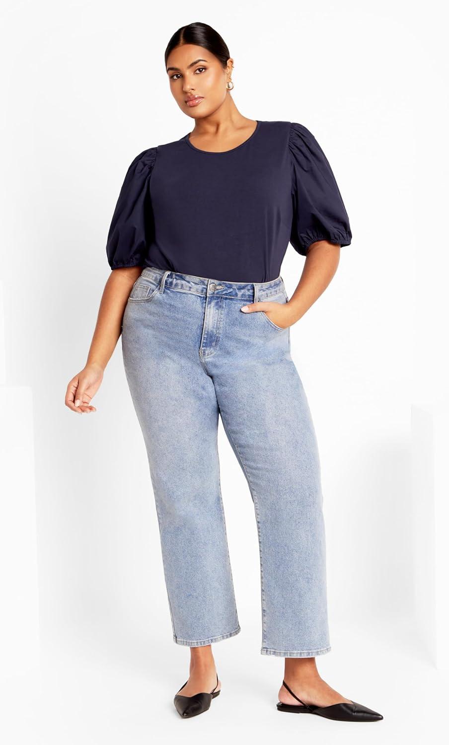 image:imageCity Chic Womens Plus Size Tara TopNavy
