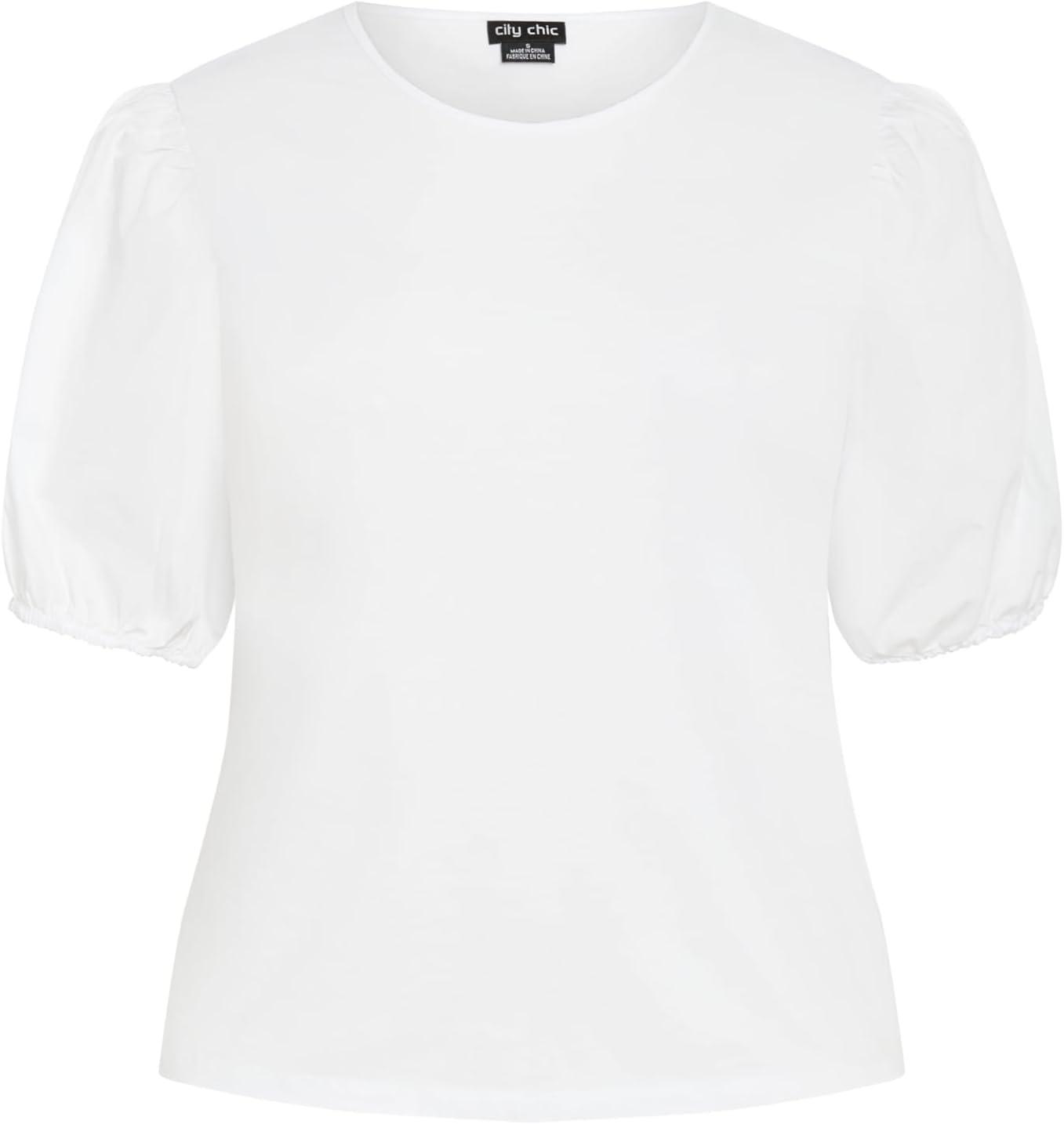 image:imageCity Chic Womens Plus Size Tara TopWhite