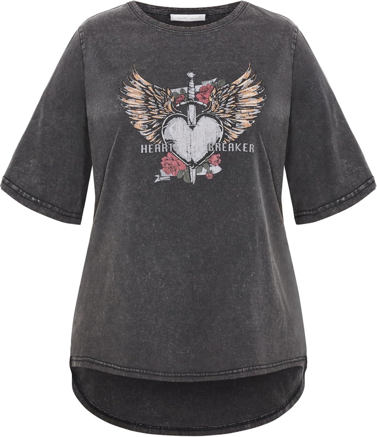 image:imageCity Chic Womens Plus Size Tee KoraBlack S