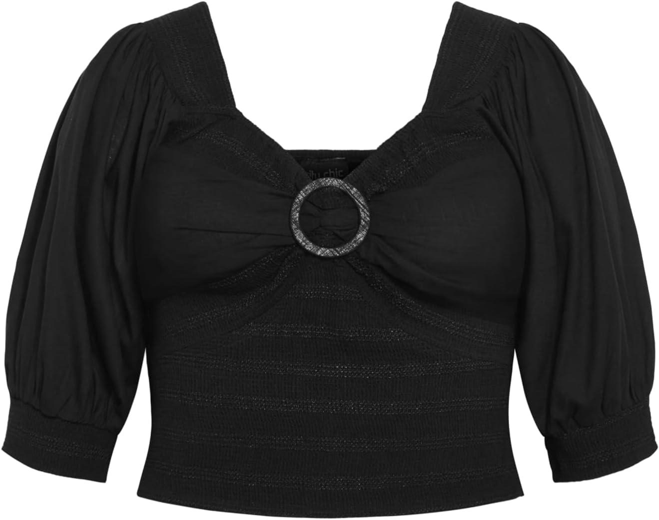 image:imageCity Chic Womens Plus Size Top AlejandraBlack