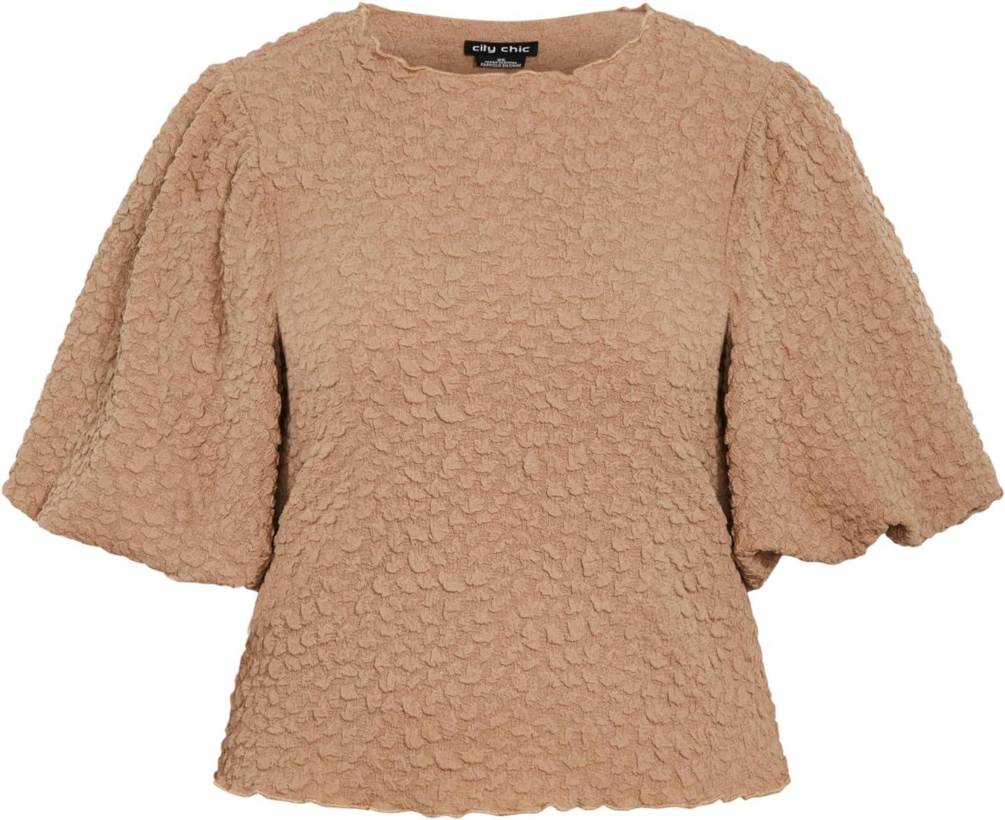 image:imageCity Chic Womens Plus Size Top ChrissieNeutral