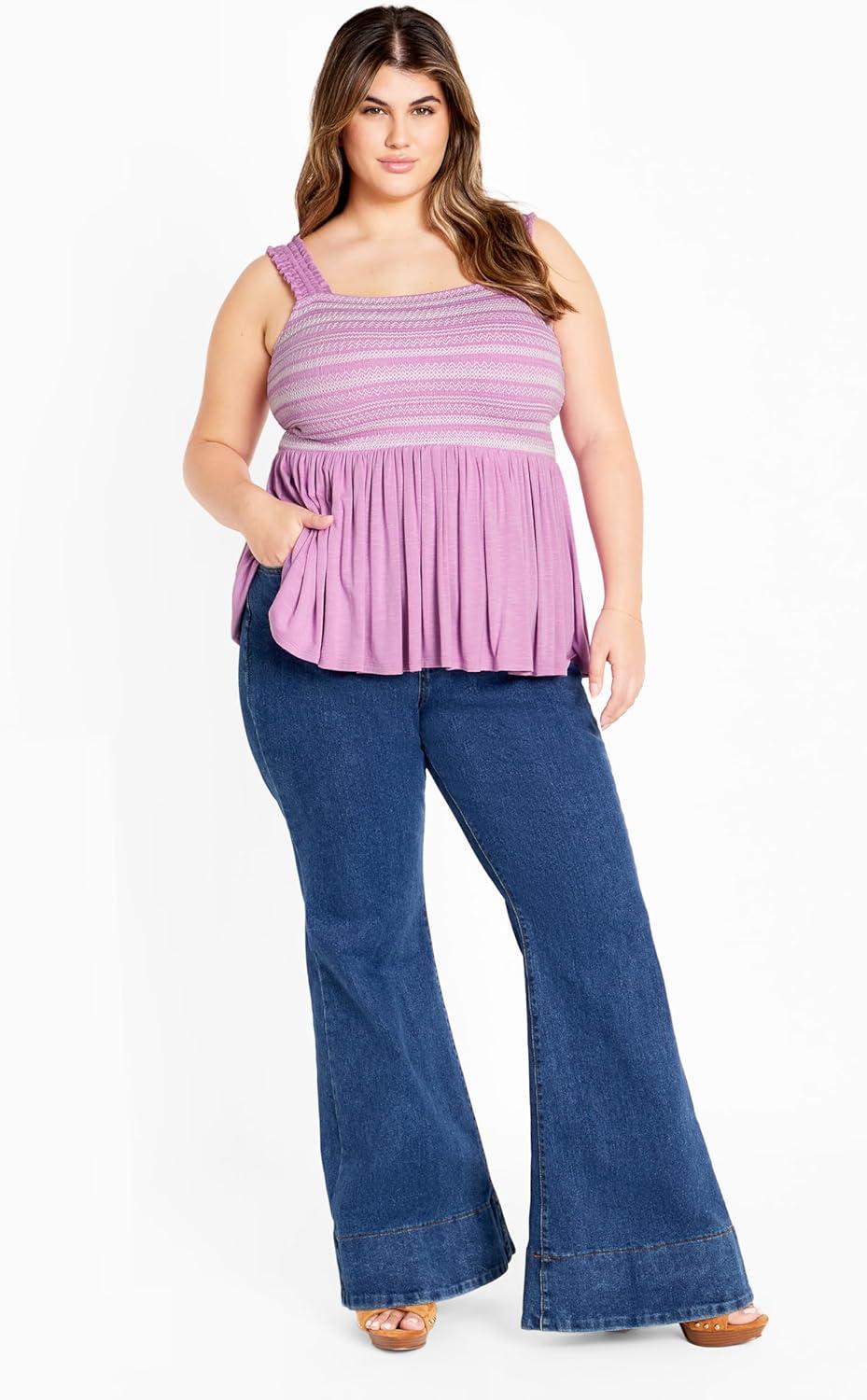 image:imageCity Chic Womens Plus Size Top DanniViolet