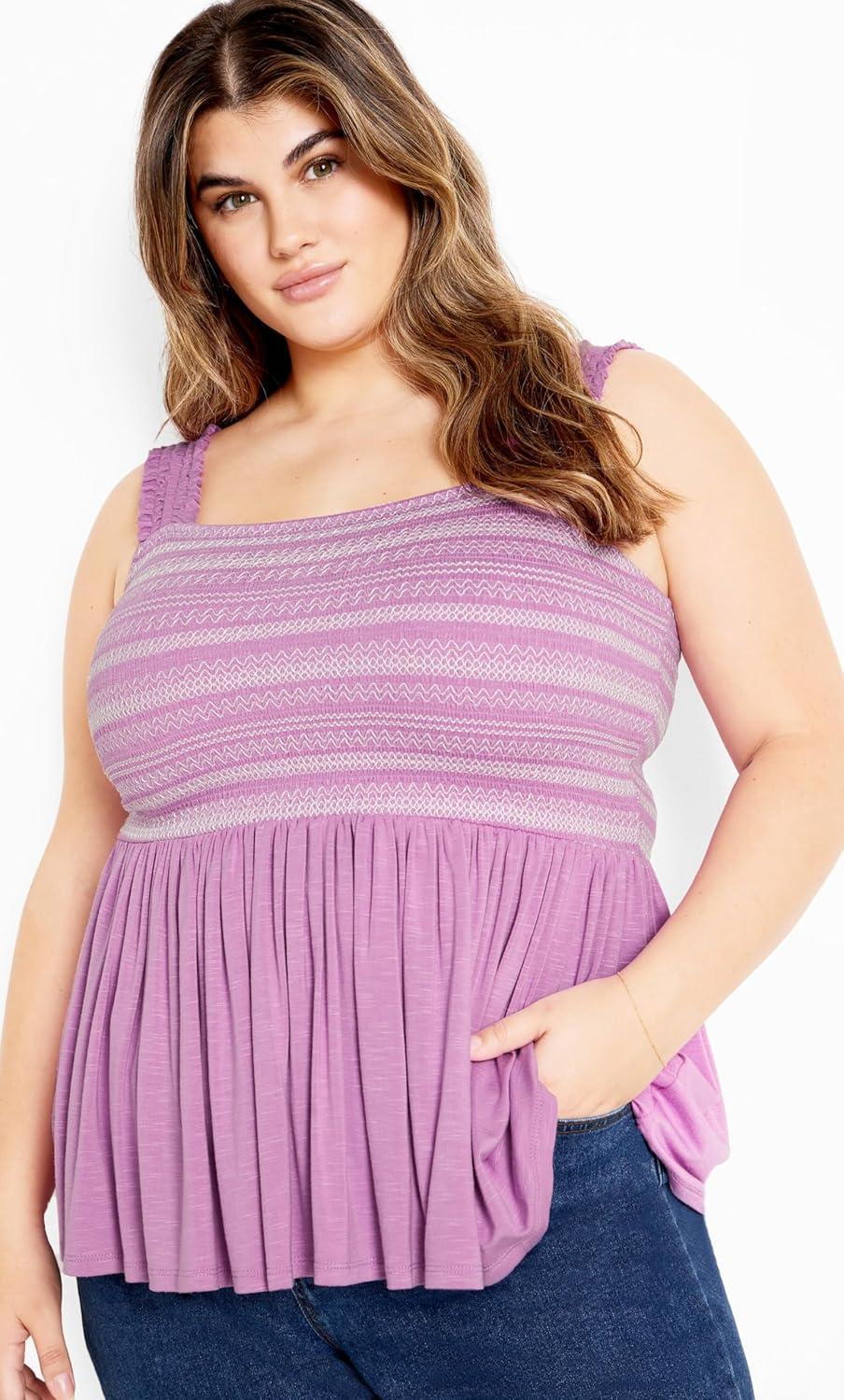image:imageCity Chic Womens Plus Size Top DanniViolet
