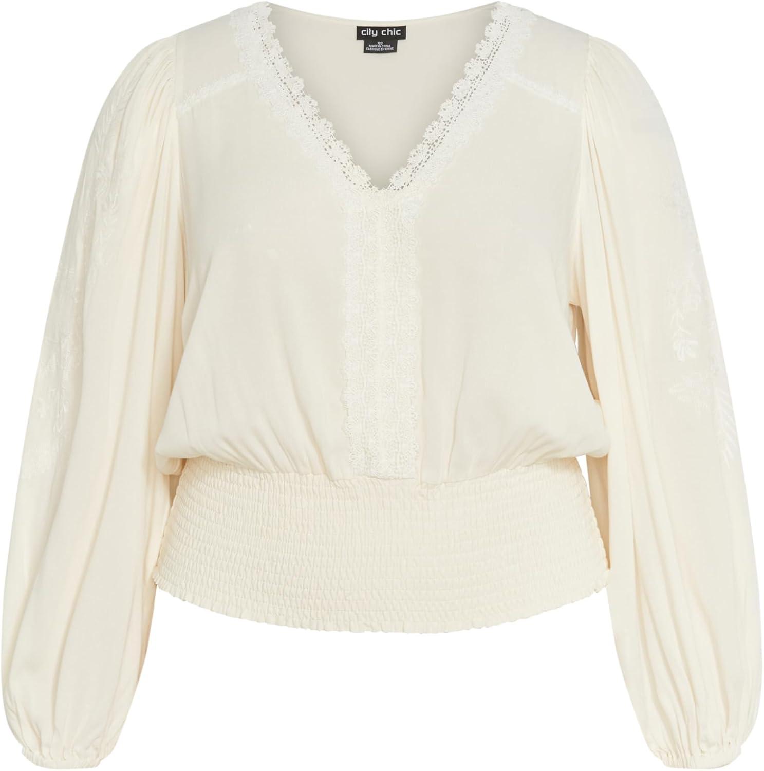 image:imageCity Chic Womens Plus Size Top FrankieIvory