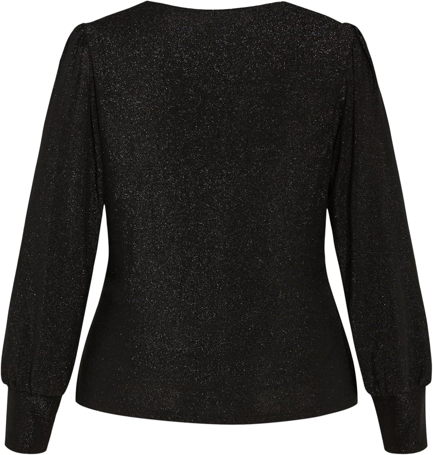 image:imageCity Chic Womens Plus Size Top GlowingBlack