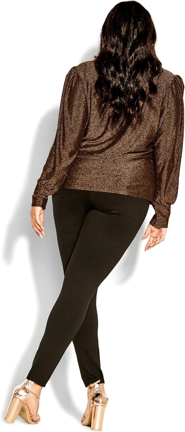 image:imageCity Chic Womens Plus Size Top GlowingBronze