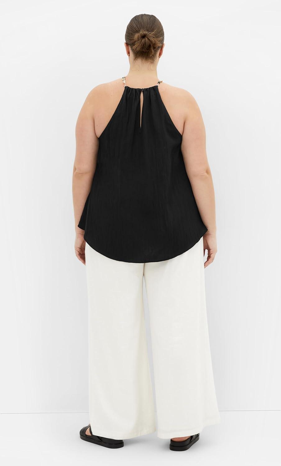 image:imageCity Chic Womens Plus Size Top Island DetailBlack