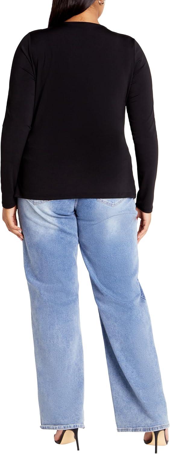 image:imageCity Chic Womens Plus Size Top IzzyBlack