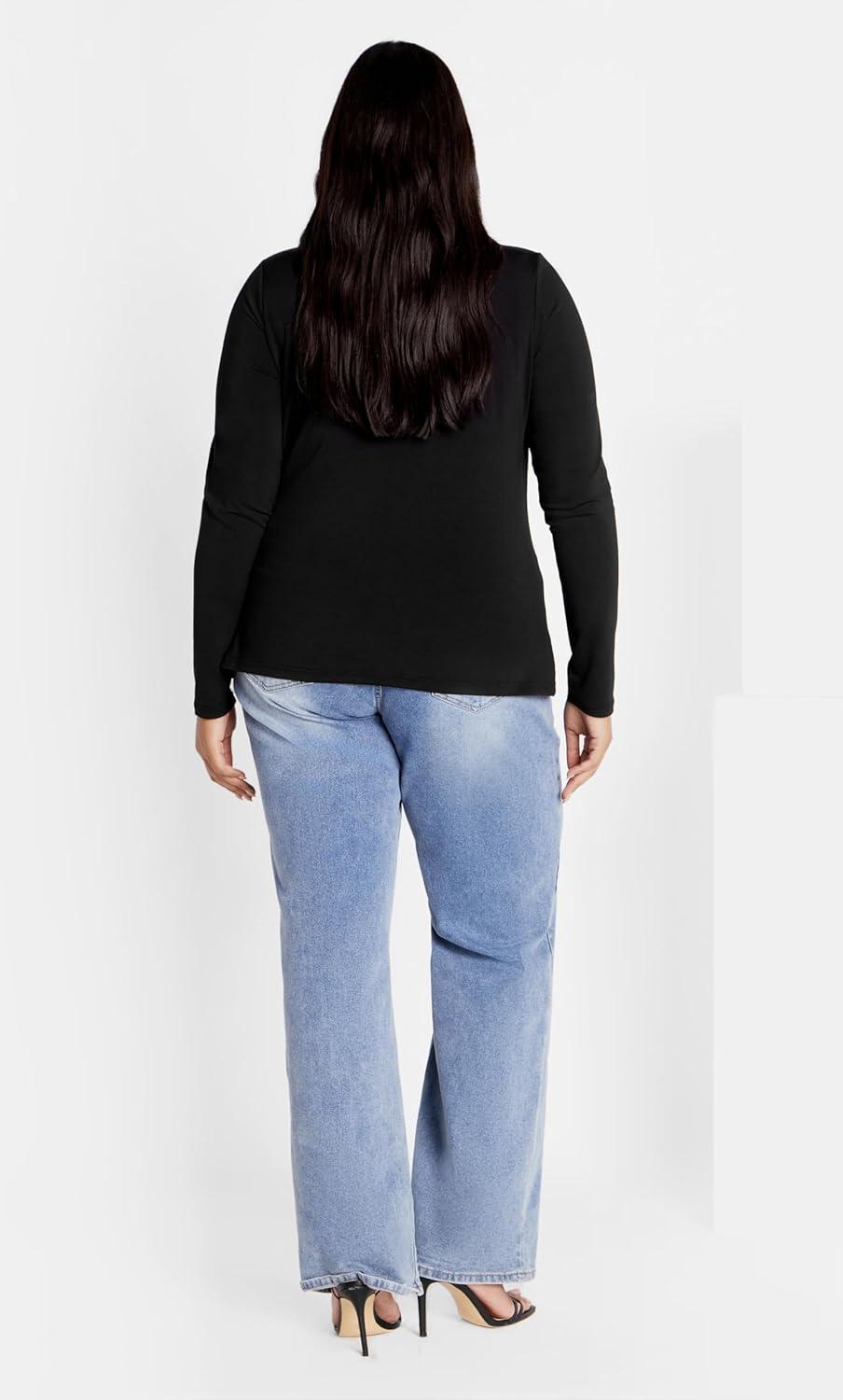 image:imageCity Chic Womens Plus Size Top IzzyBlack