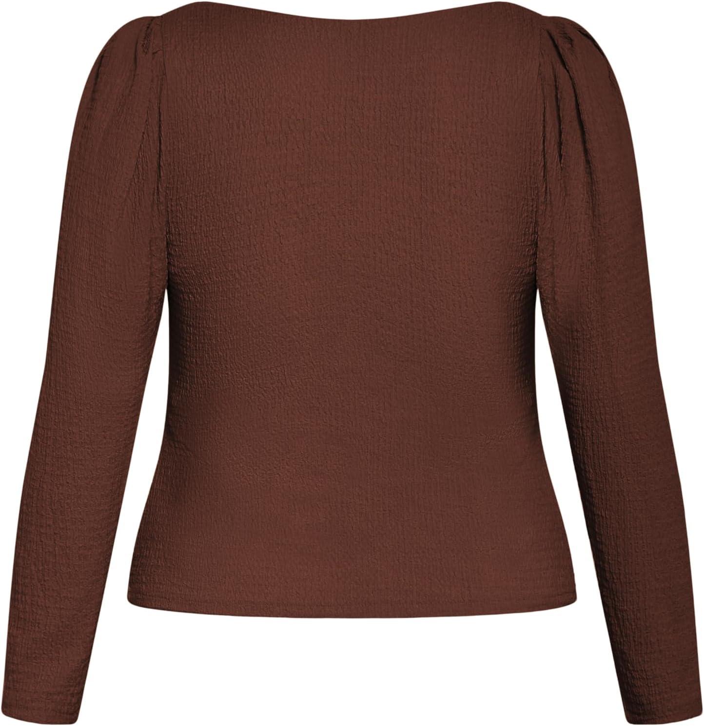 image:imageCity Chic Womens Plus Size Top JacquelineChocolate