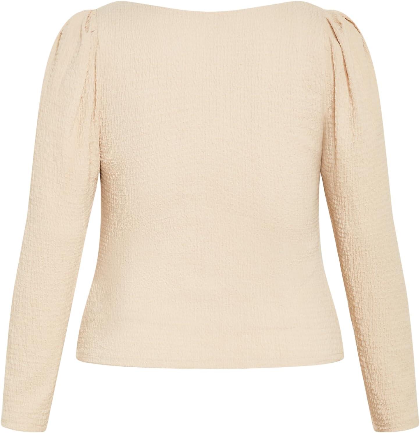 image:imageCity Chic Womens Plus Size Top JacquelineCream