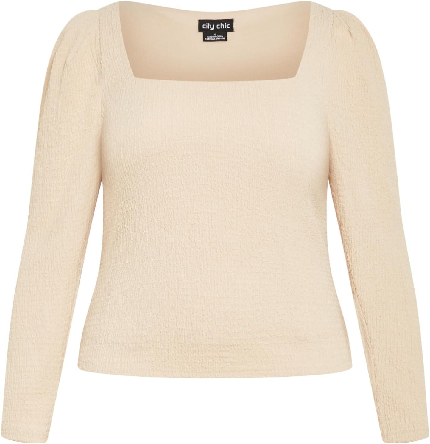 image:imageCity Chic Womens Plus Size Top JacquelineCream
