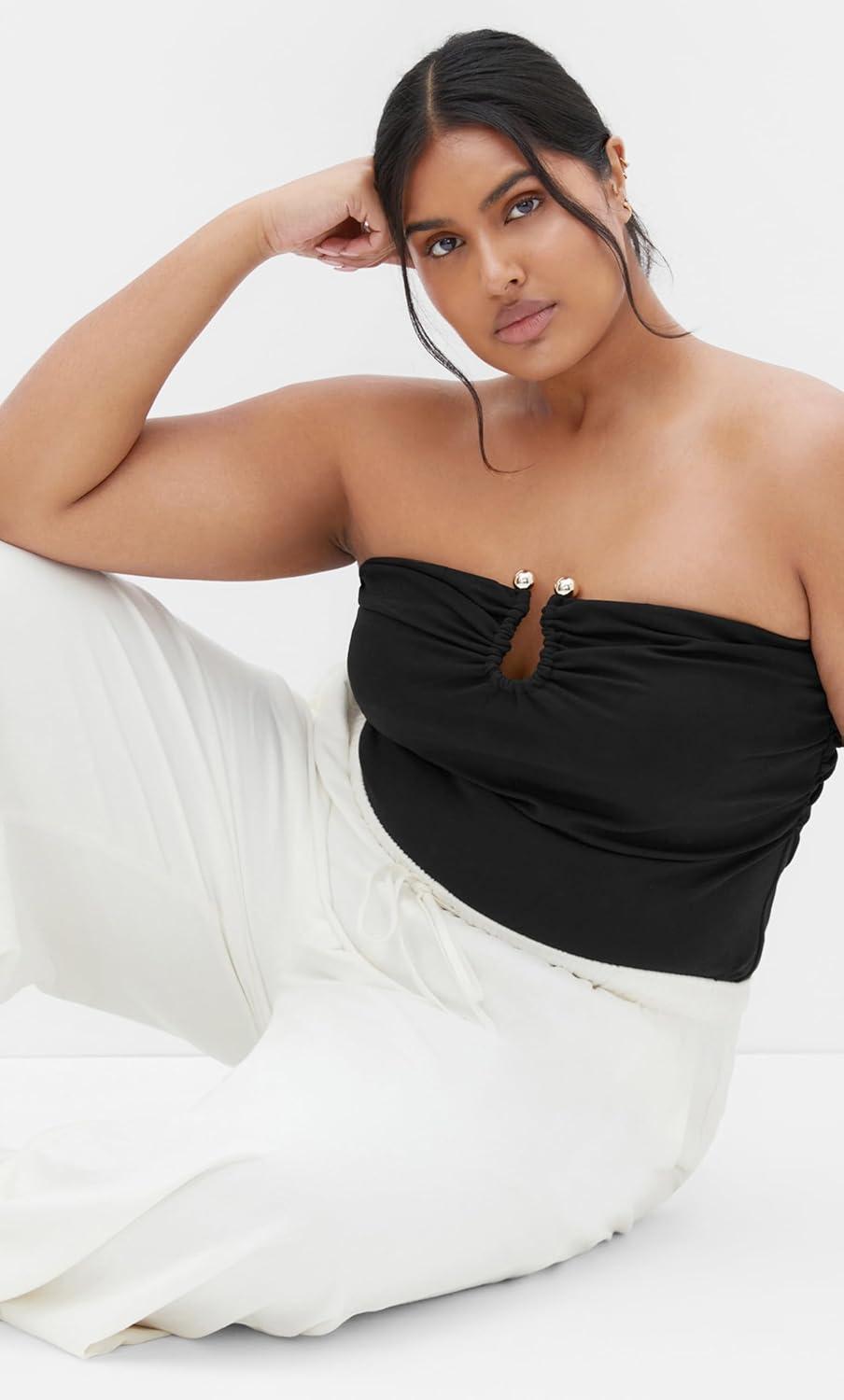 image:imageCity Chic Womens Plus Size Top LilaBlack