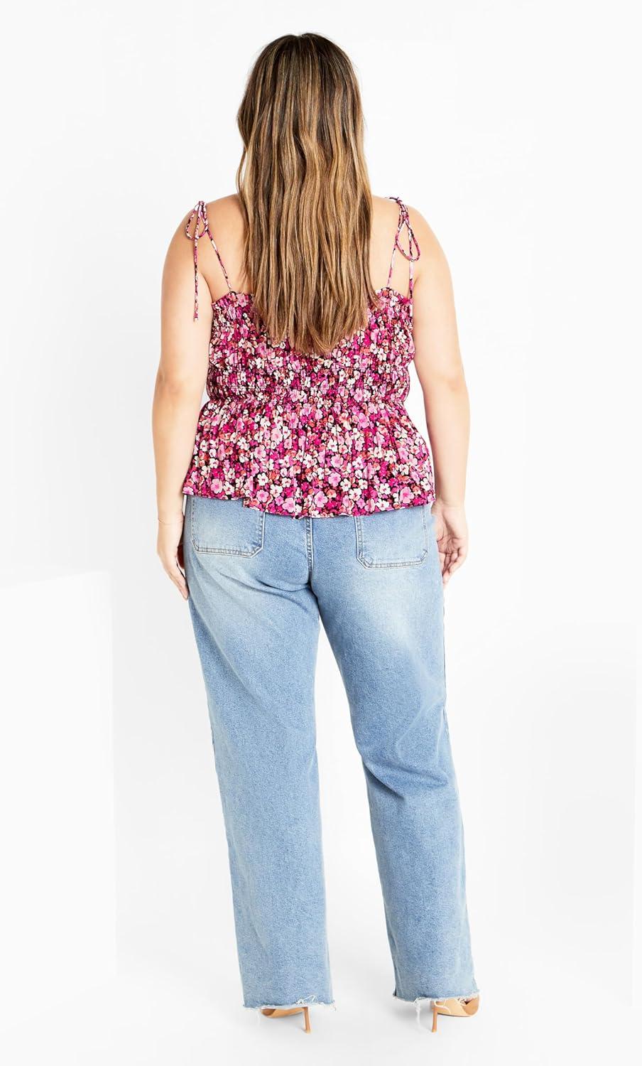 image:imageCity Chic Womens Plus Size Top Lyla PrintDitsy Wave