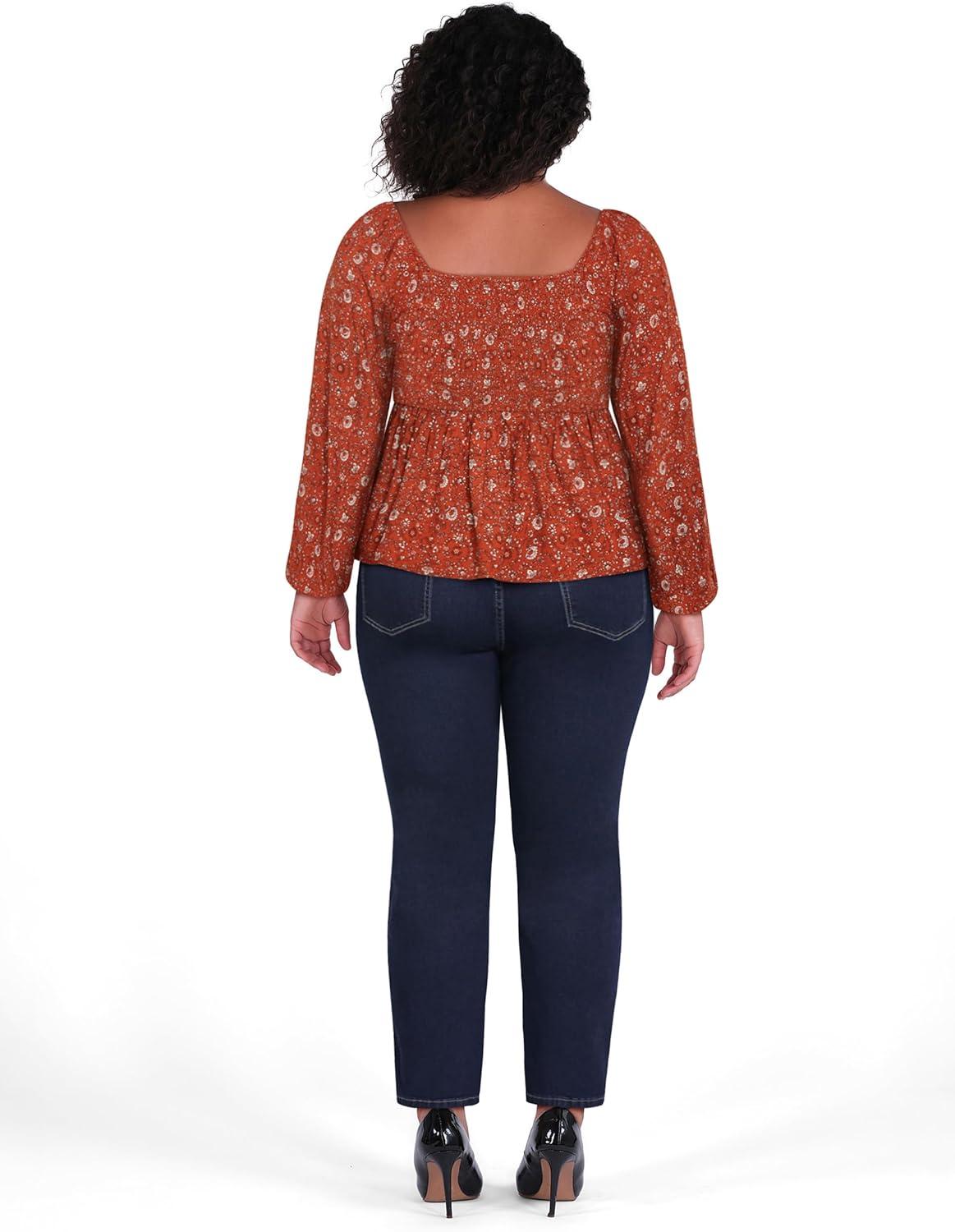 image:imageCity Chic Womens Plus Size Top MonroeSpice Ditsy