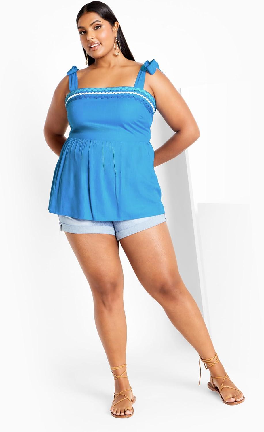 image:imageCity Chic Womens Plus Size Top Paradiso