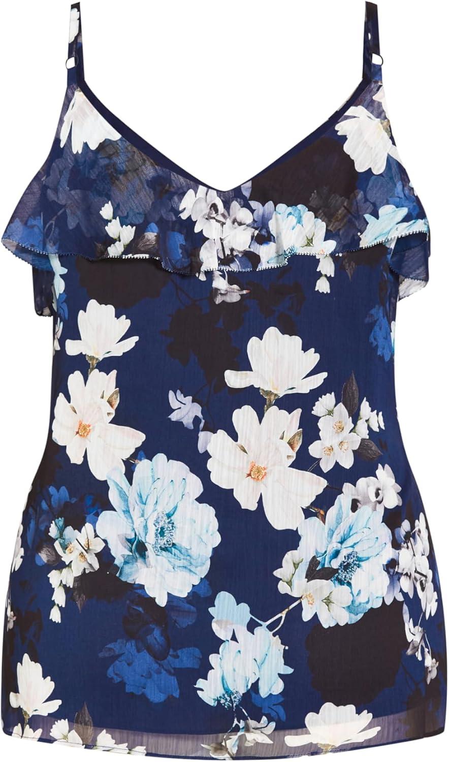 image:imageCity Chic Womens Plus Size Top Shy OrchidNavy Shy Orchid