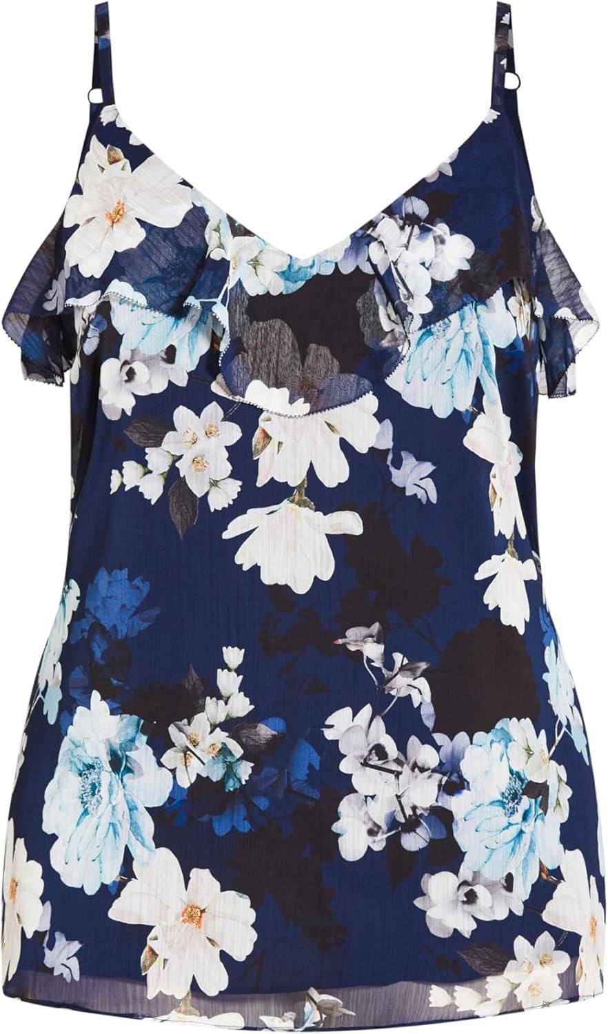 image:imageCity Chic Womens Plus Size Top Shy OrchidNavy Shy Orchid