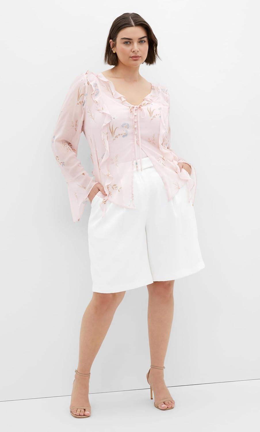 image:imageCity Chic Womens Plus Size Top Sweet NothingsAria Floral