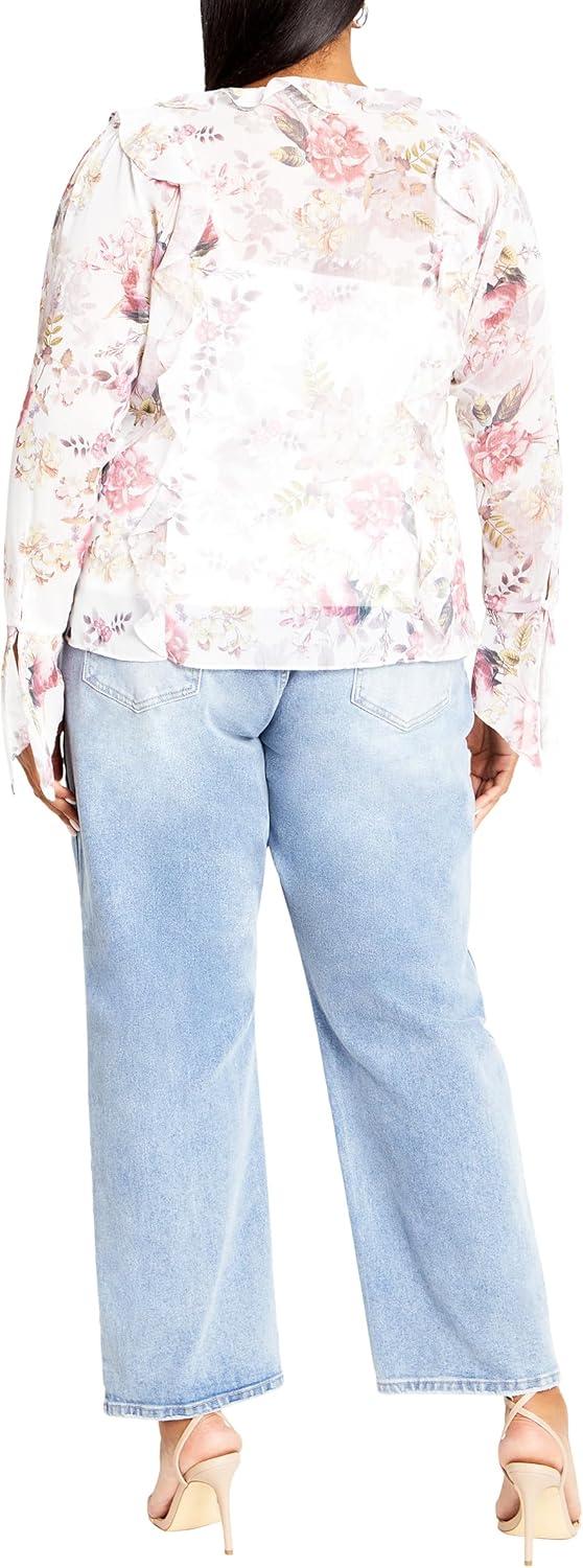 image:imageCity Chic Womens Plus Size Top Sweet NothingsPastel Floral