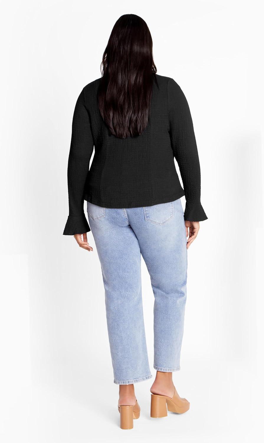 image:imageCity Chic Womens Plus Size Top CharmaineBlack