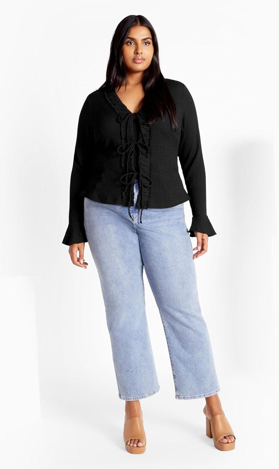 image:imageCity Chic Womens Plus Size Top CharmaineBlack