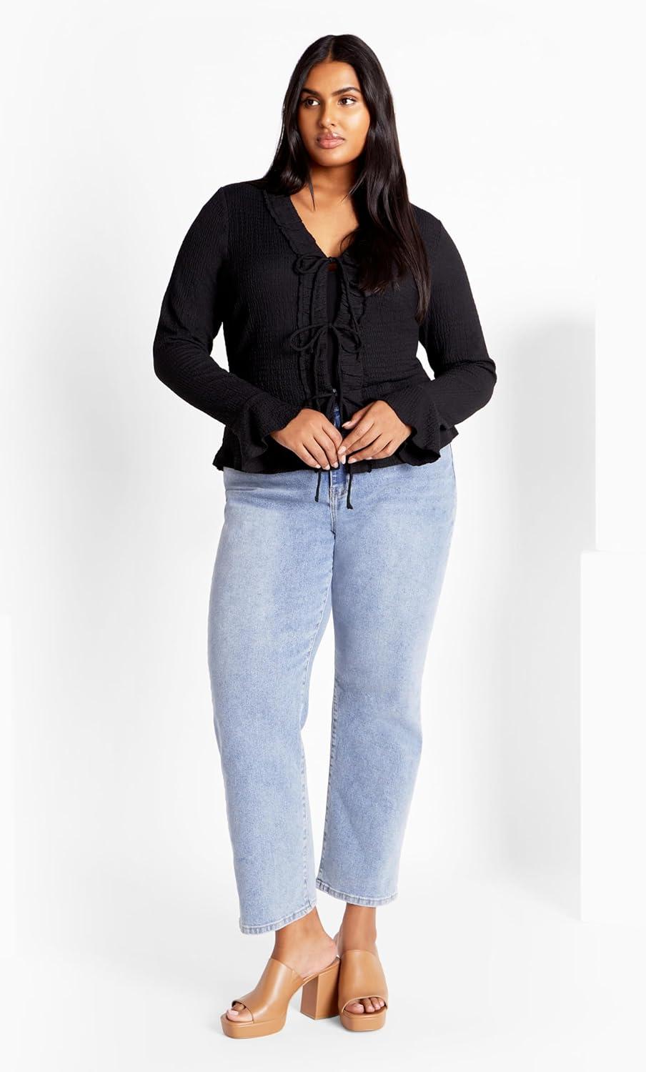 image:imageCity Chic Womens Plus Size Top CharmaineBlack