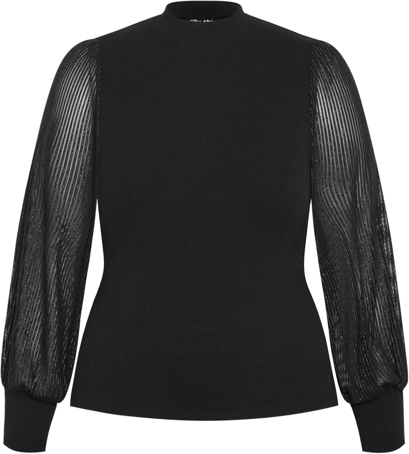 image:imageCity Chic Womens Plus Size Top TarynnBlack