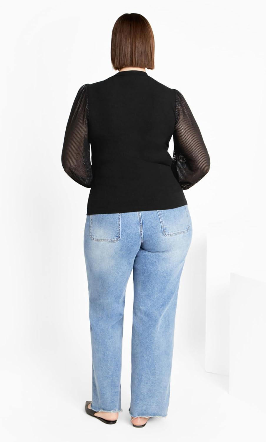 image:imageCity Chic Womens Plus Size Top TarynnBlack