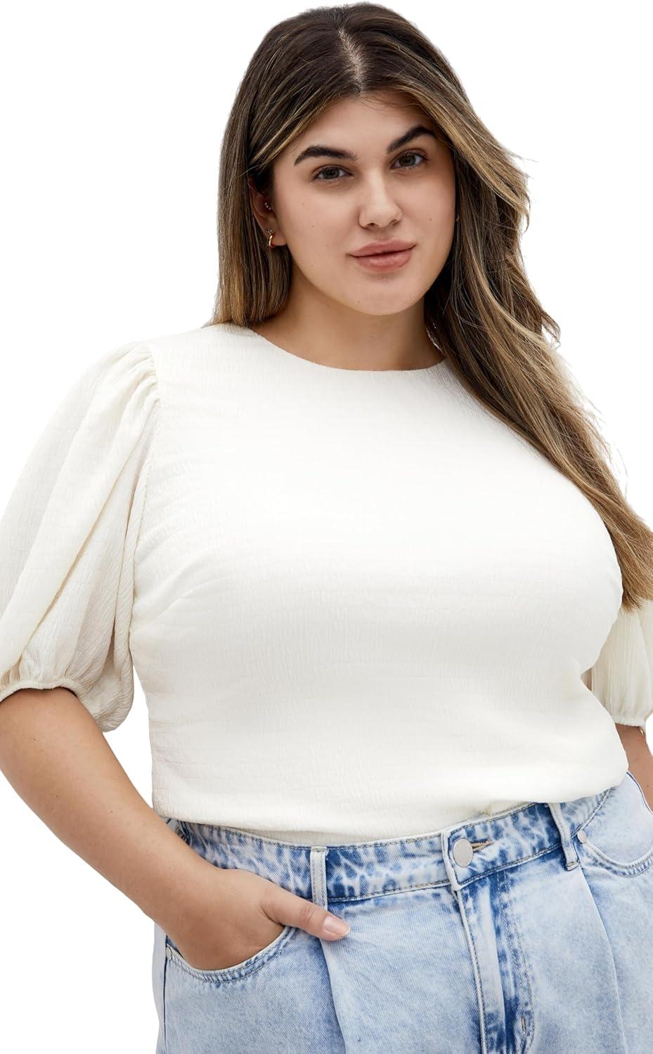 image:imageCity Chic Womens Plus Size TopFlorentineCream