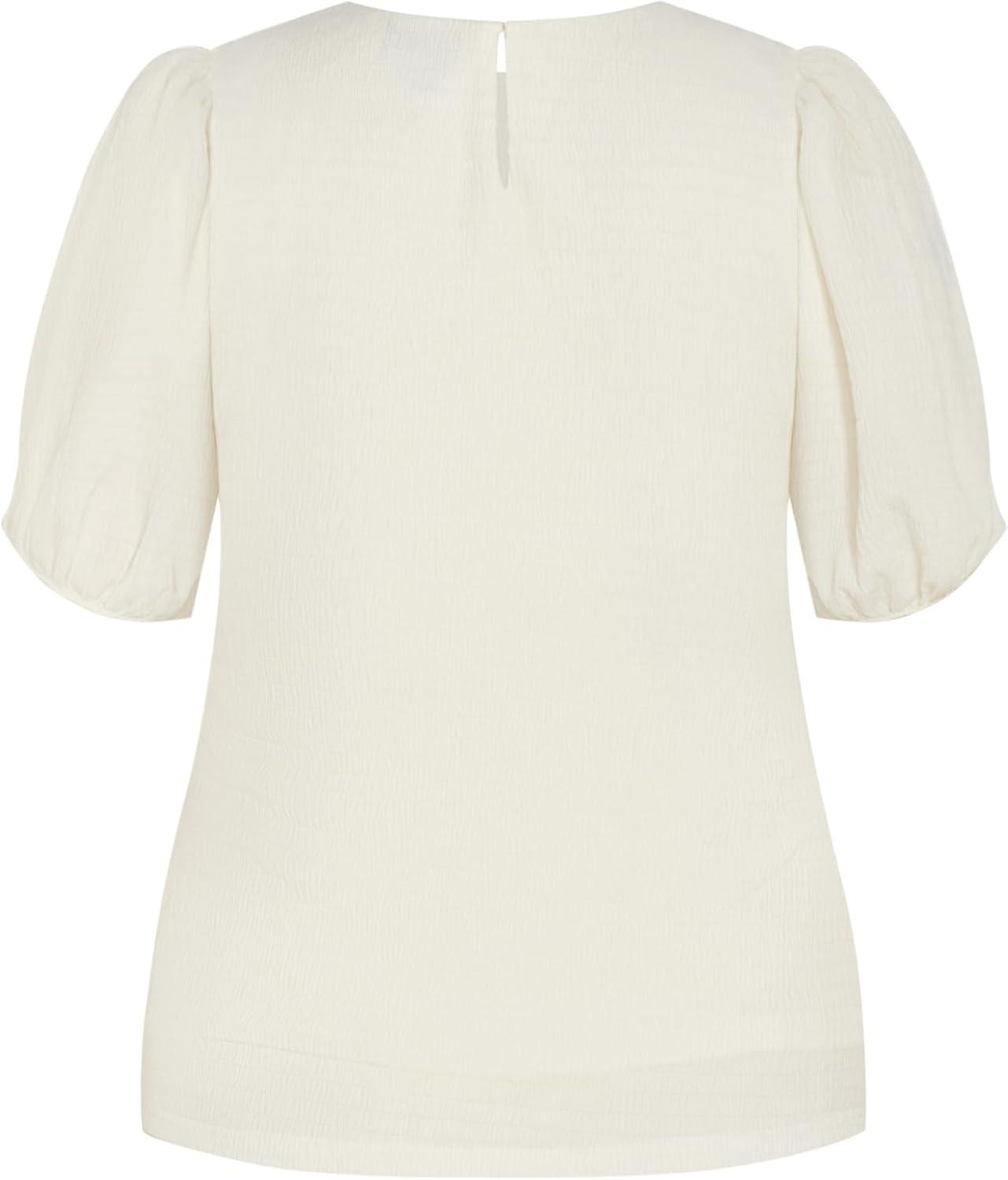 image:imageCity Chic Womens Plus Size TopFlorentineCream